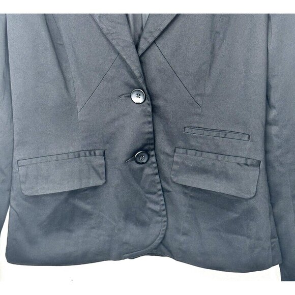 Vero Moda Womens Blazer Jacket Lined 2 Button Stretch Long Sleeve Black Size 36 - Picture 4 of 14